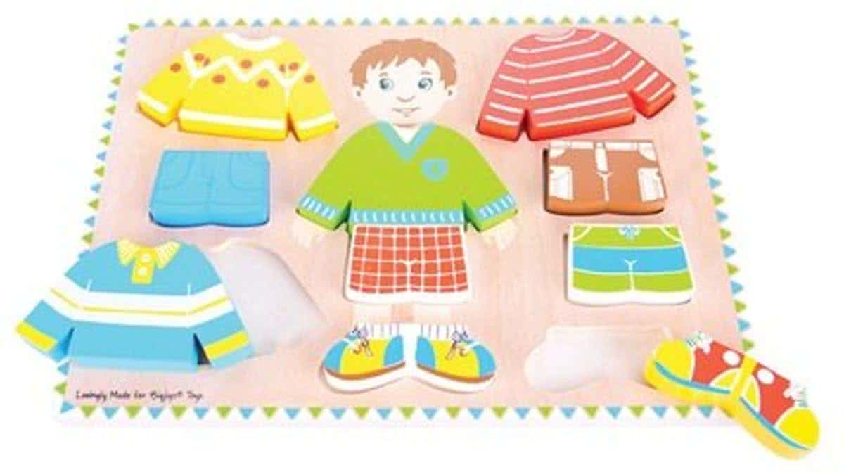 Bigjigs - Aankleedpuzzel - Jongen - 10st.