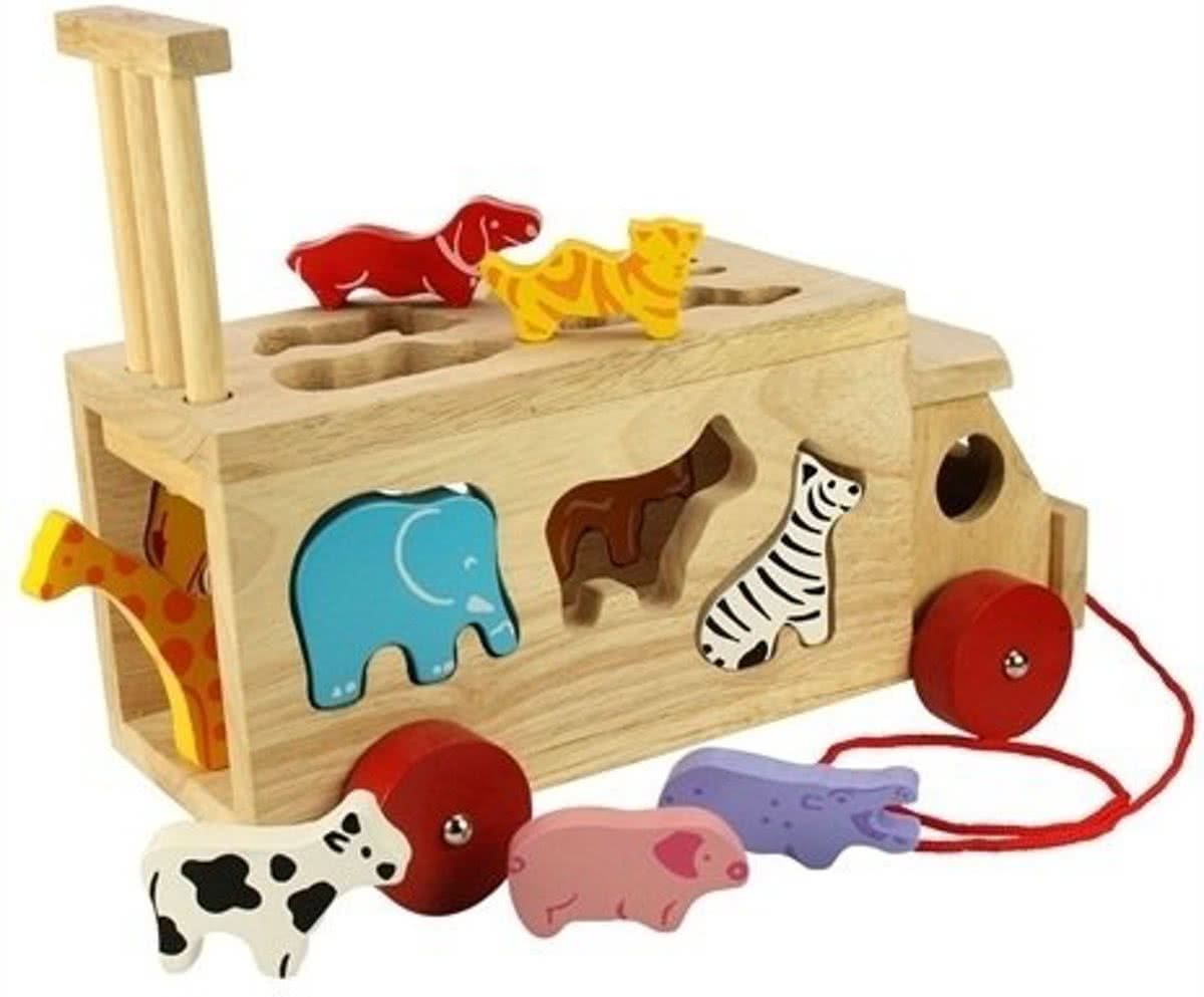 Bigjigs - Trekfiguur en vormenstoof - Dieren