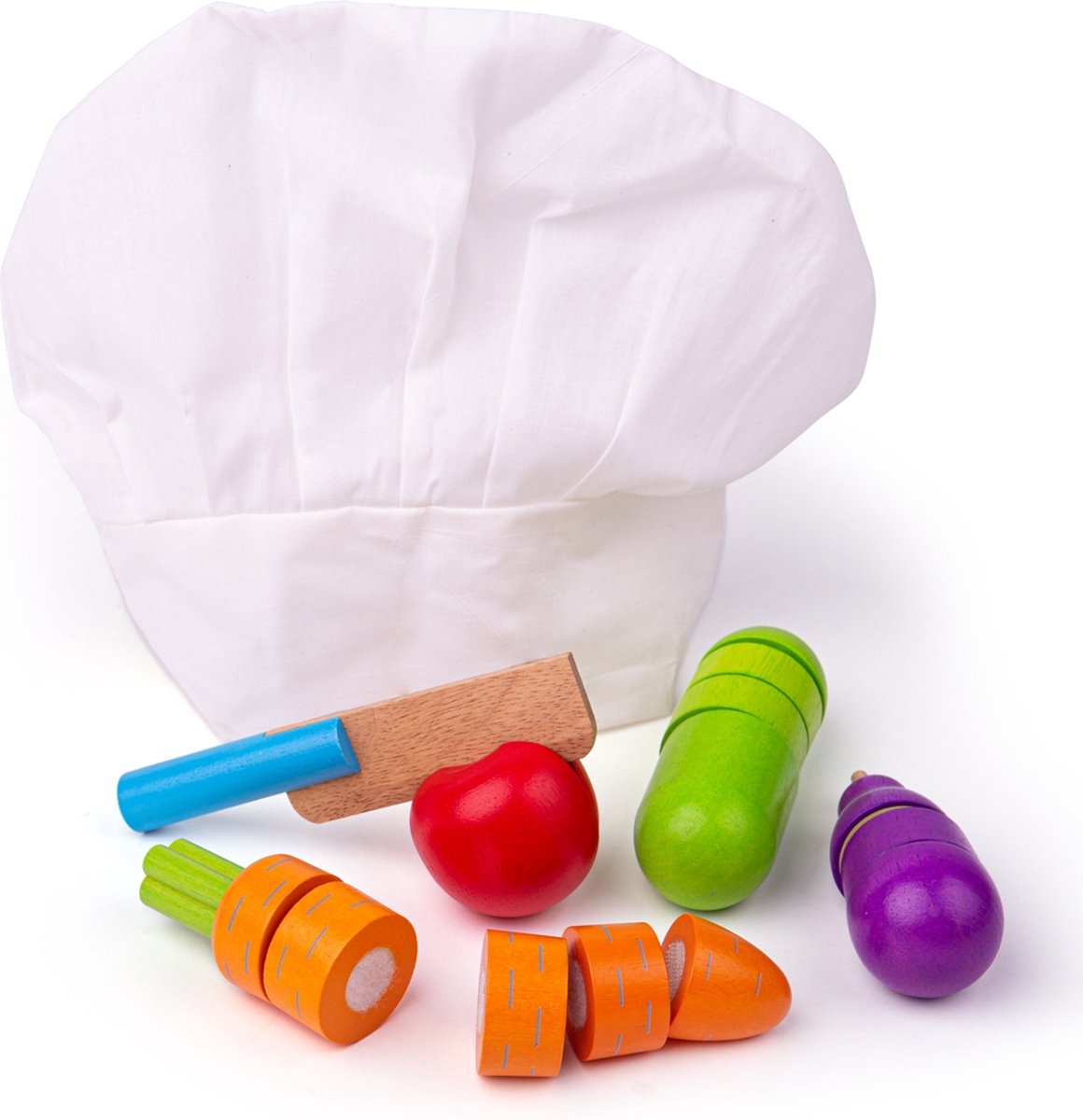 Bigjigs Cutting Vegetables Chef Set