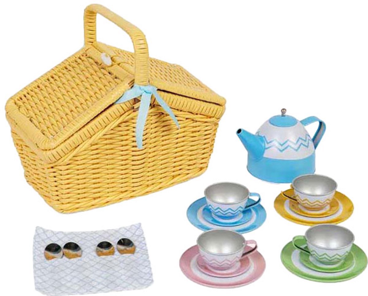 Bigjigs Picknickset in Mand, 18dlg.