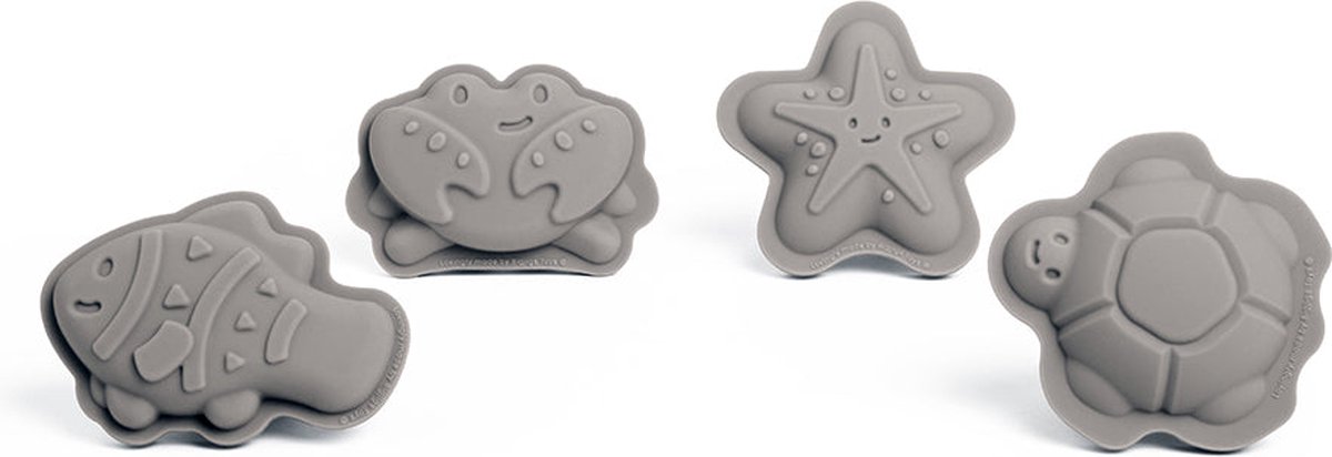 Bigjigs Stone Grey Character Sand Moulds