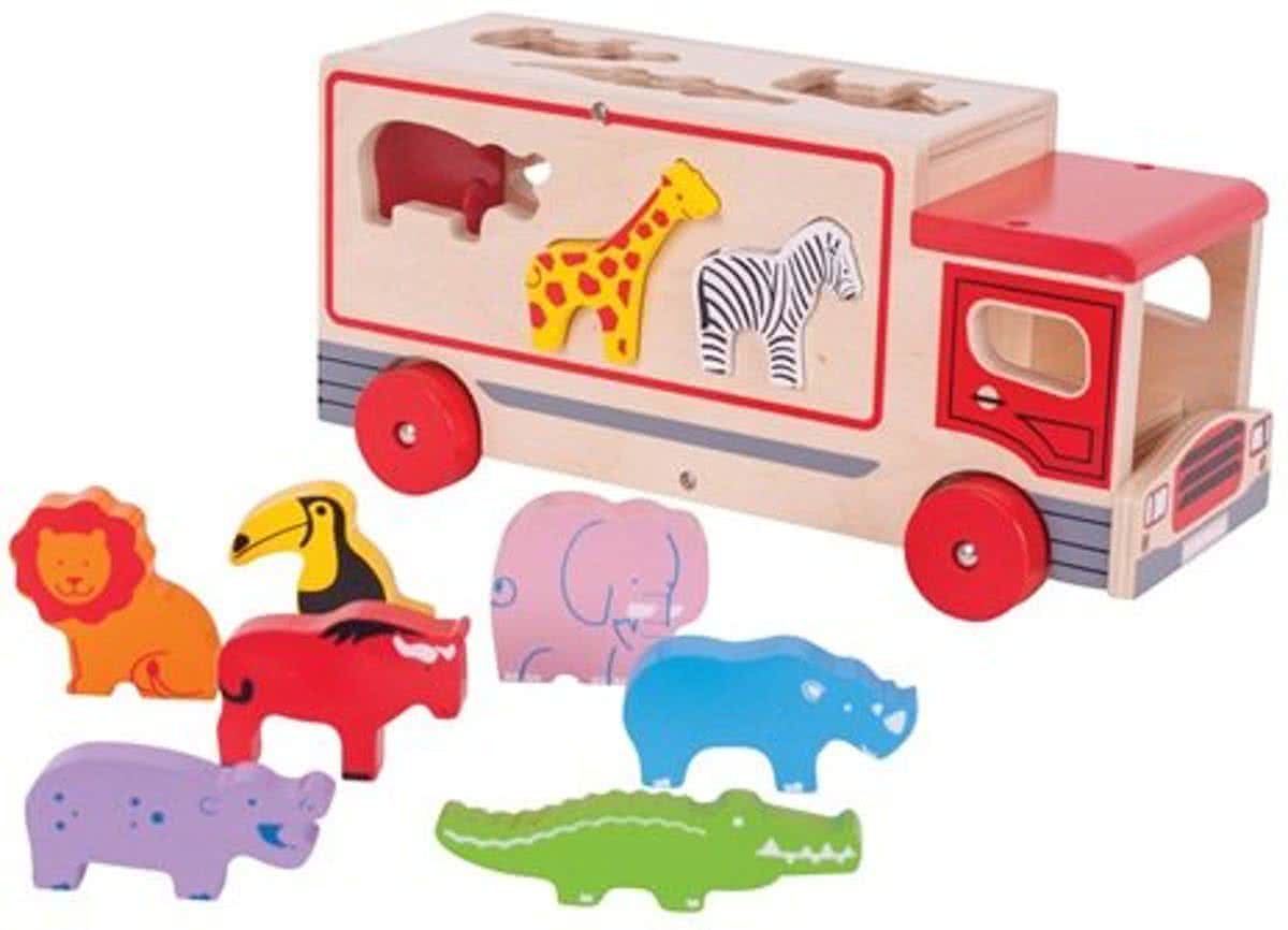 Houten Safari Sorteer Vrachtwagen