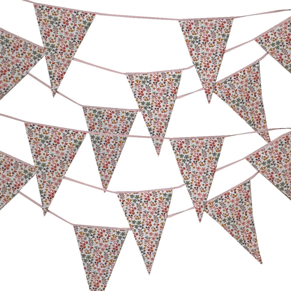 BINK Bedding Stoffen Slinger - Vlaggenlijn Dees model XXL (10 mtr, 21 vlaggetjes)