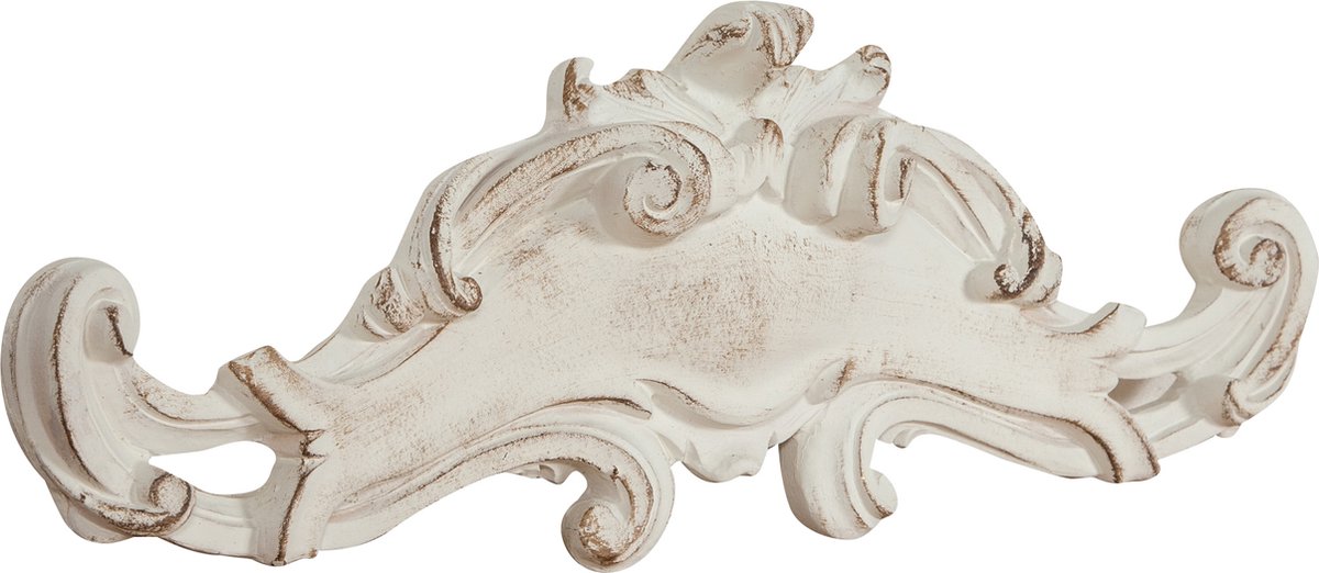 Houten deur met antiek witte afwerking L57xPR6xH20 cm Made in Italy