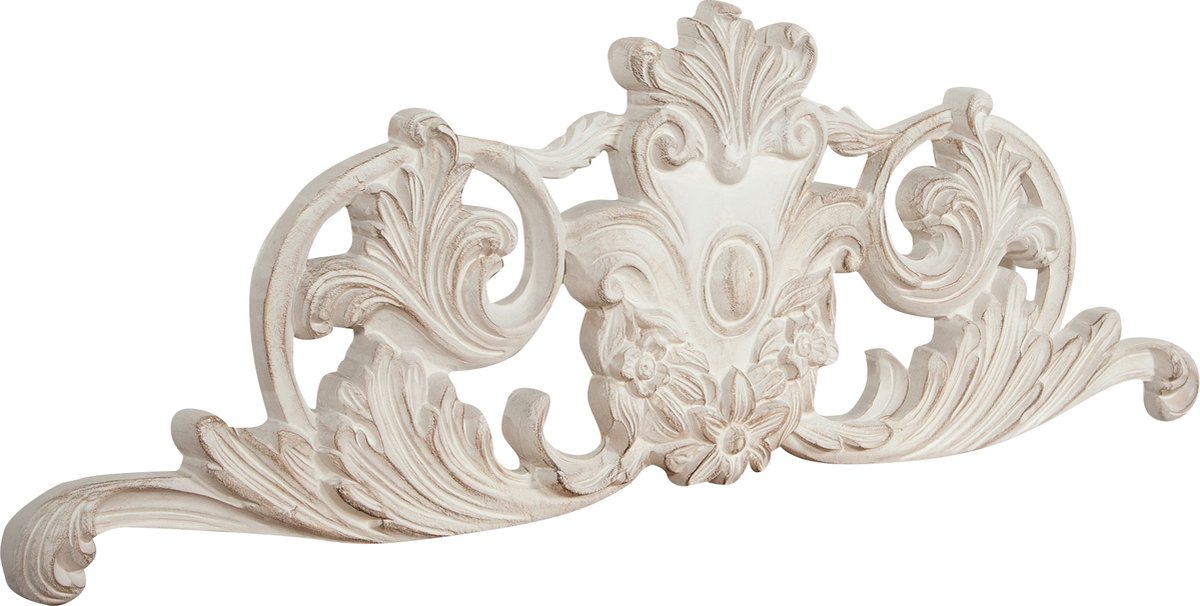 Houten deur met antiek witte afwerking L98xPR4xH33 cm Made in Italy