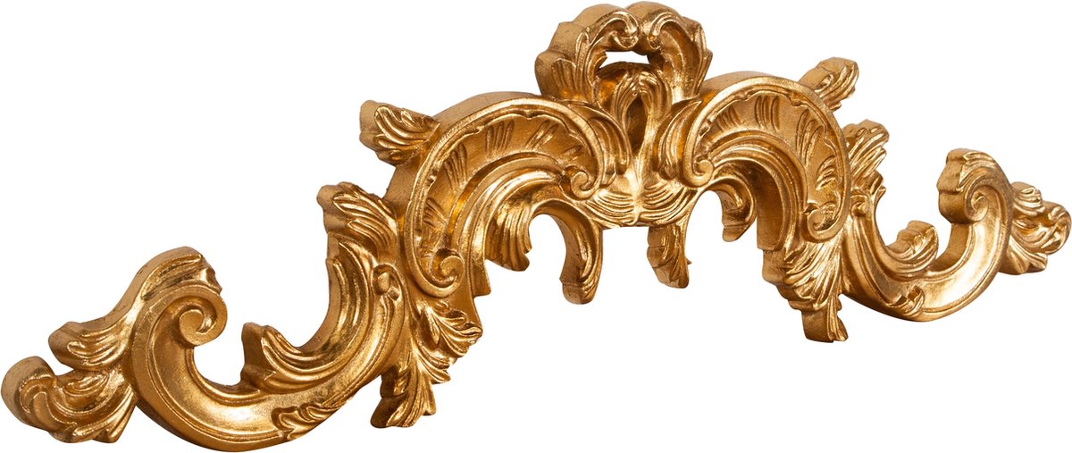 Houten deur met verouderde bladgoudafwerking L90xPR3xH27 cm Gemaakt in Italië