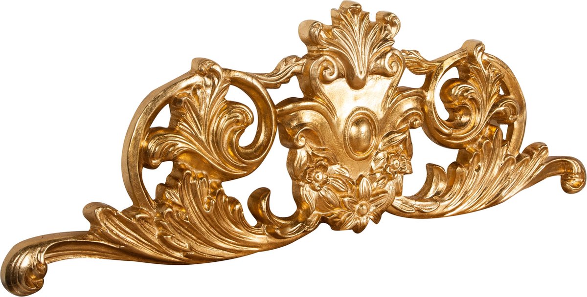 Houten deur met verweerd bladgoud L98xPR4xH33 cm Gemaakt in Italië