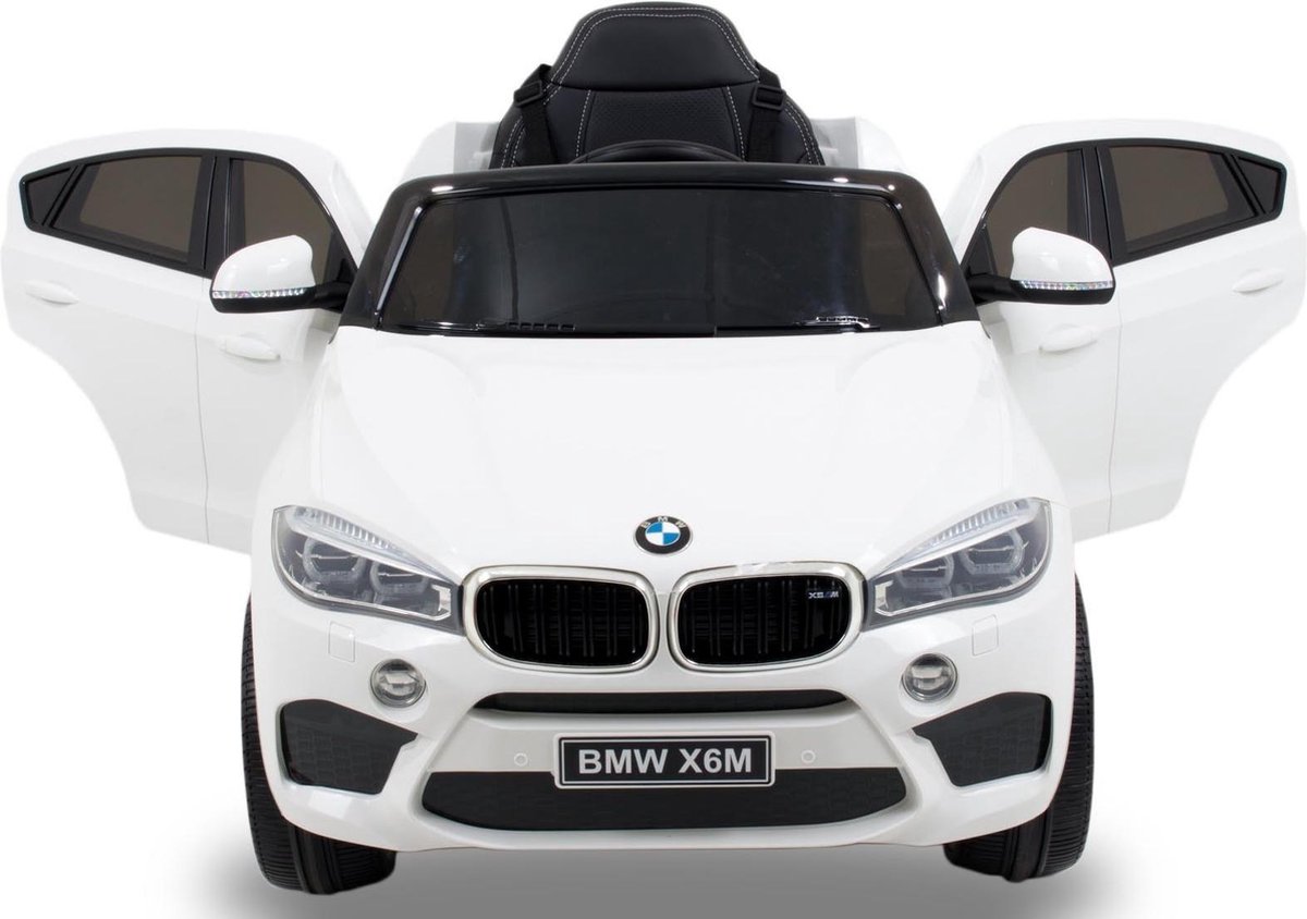 BMW  X6 Elektrische Kinderauto - Accu Auto - Sterke Accu - Afstandbediening - Wit