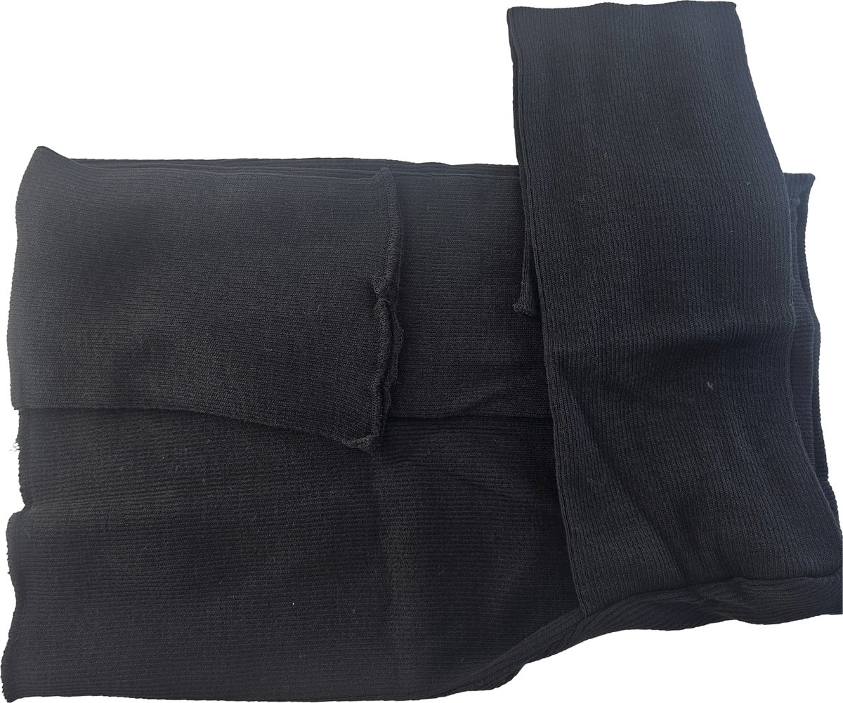 BNDGx® - Boordstof - Rib stof manchetten ribboord Zwart Merk: BNDGx