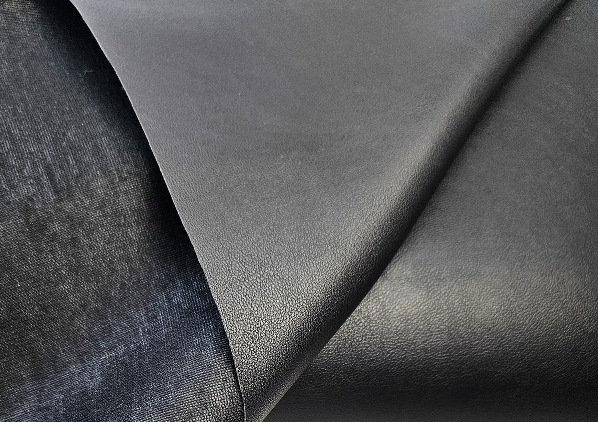 BNDGx® - Nep leer stof - Zwart - 100cm X 140cm - imitatie leder lap per meter voor naaien