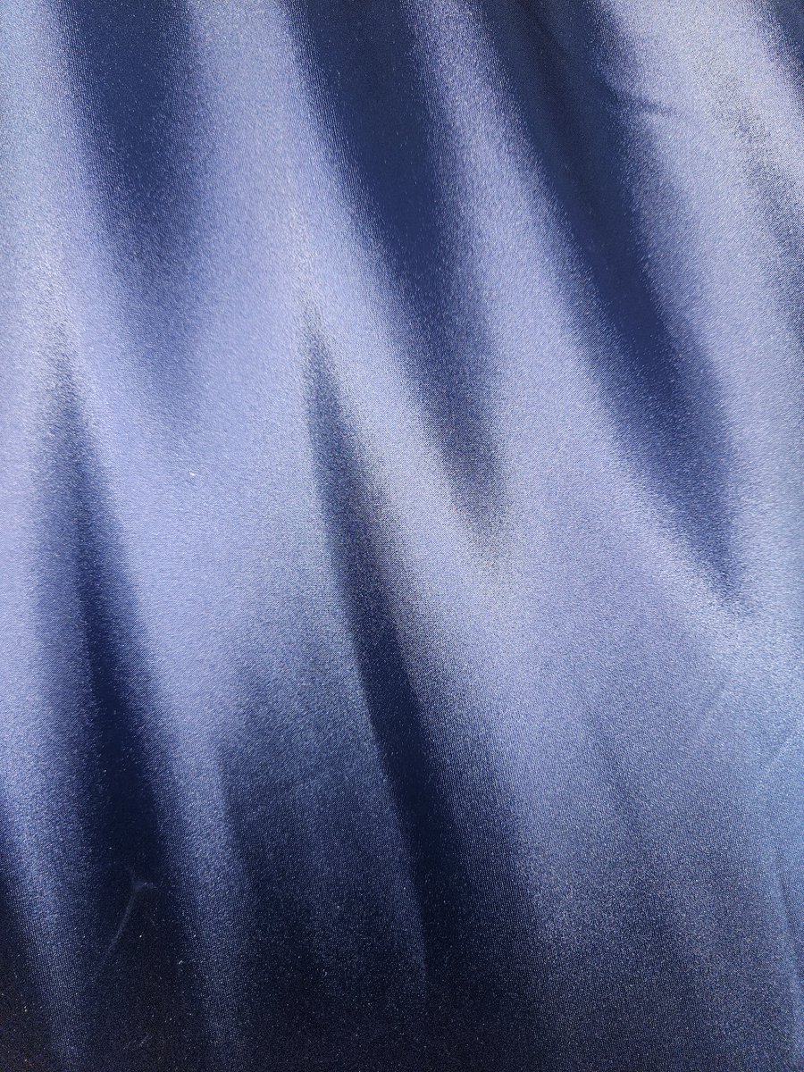 BNDGx® - Stof - 1 meter - donker blauw bruidssatijn satijn - glans stof per meter naaien