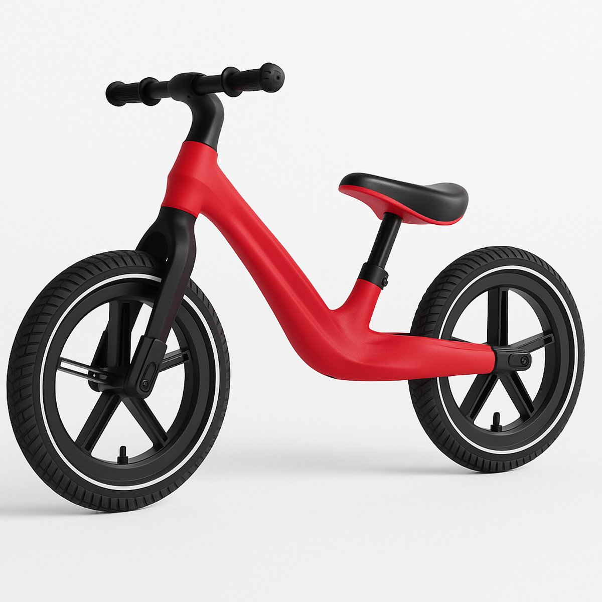 BOECK - Loopfiets – Baby Jungle Loopfiets – Stevige en veilige loopfiets voor peuters en kleuters – Balansfiets zonder pedalen – Lichtgewicht en duurzaam - Rood - Trendy nu