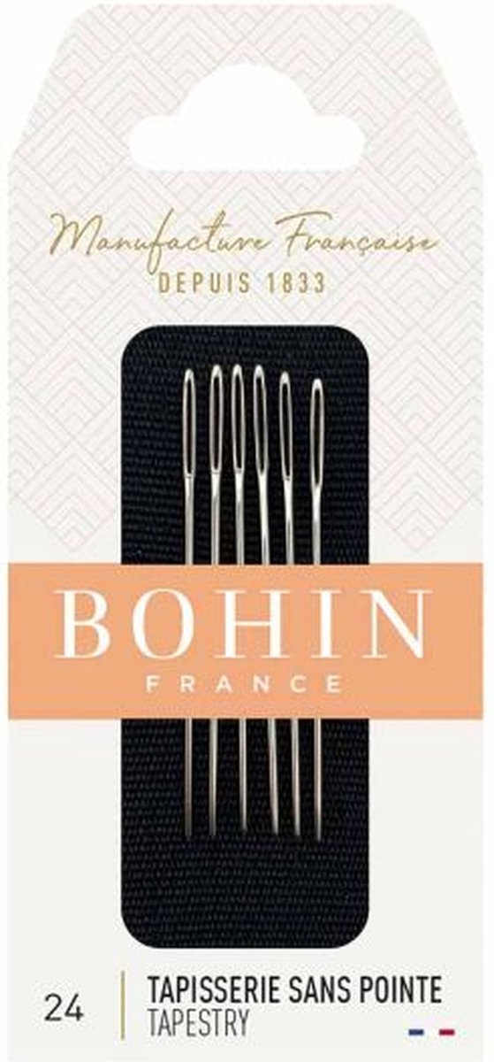 Bohin Borduurnaalden / wolnaalden zonder punt nr. 24 - 6 stuks