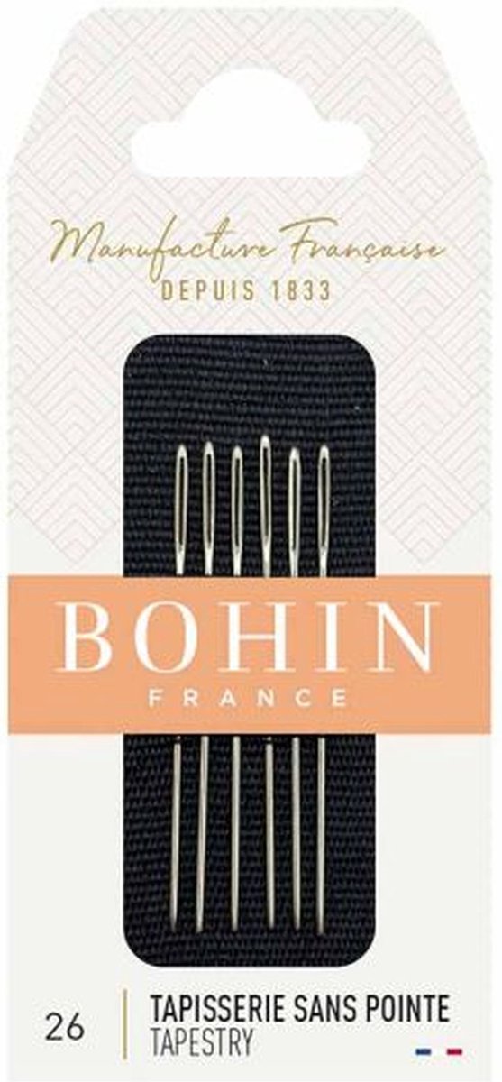 Bohin Borduurnaalden / wolnaalden zonder punt nr. 26 - 6 stuks