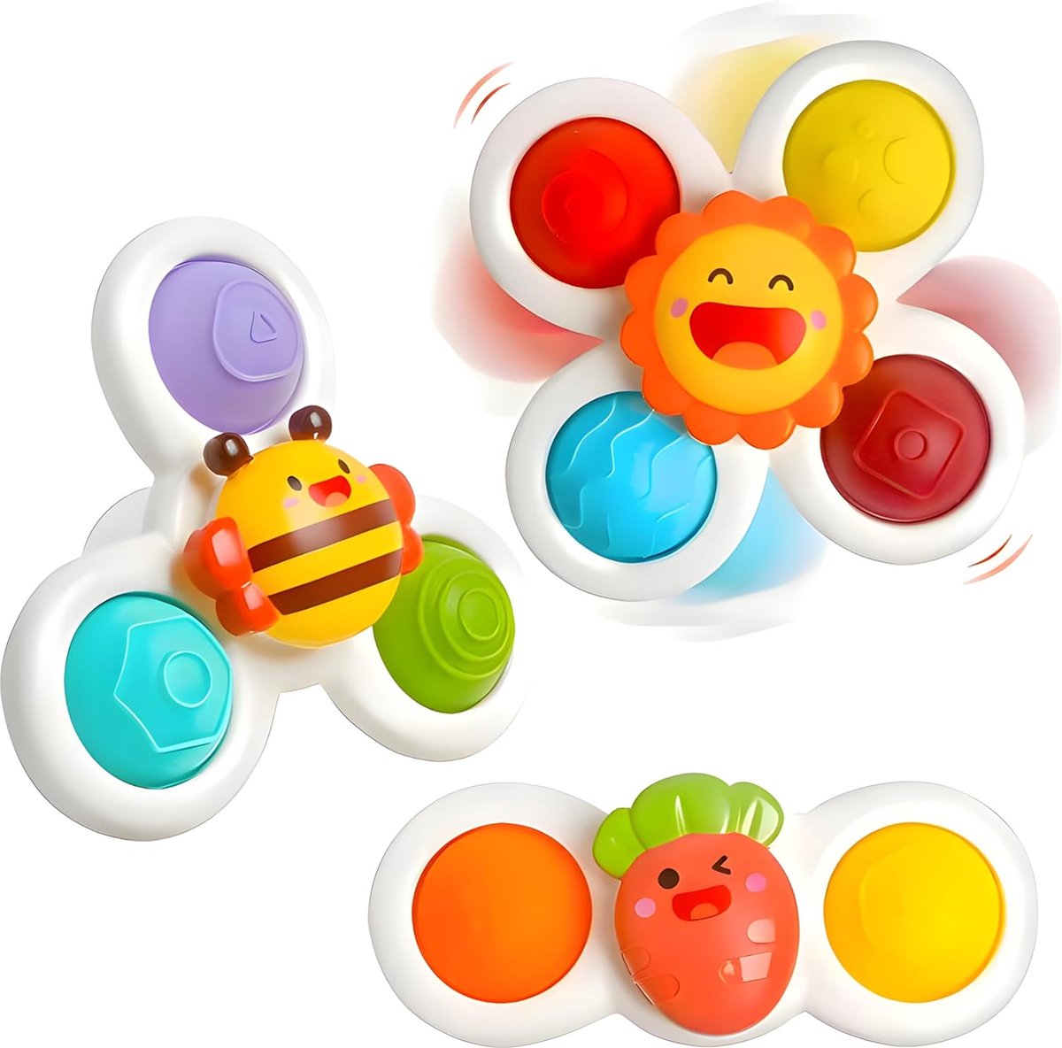 BOTC Badspeelgoed - Zwembad Speelgoed - Badspeelgoed voor Babys - 1 set van 3 stuks - Sterke Zuignap - Badkamer