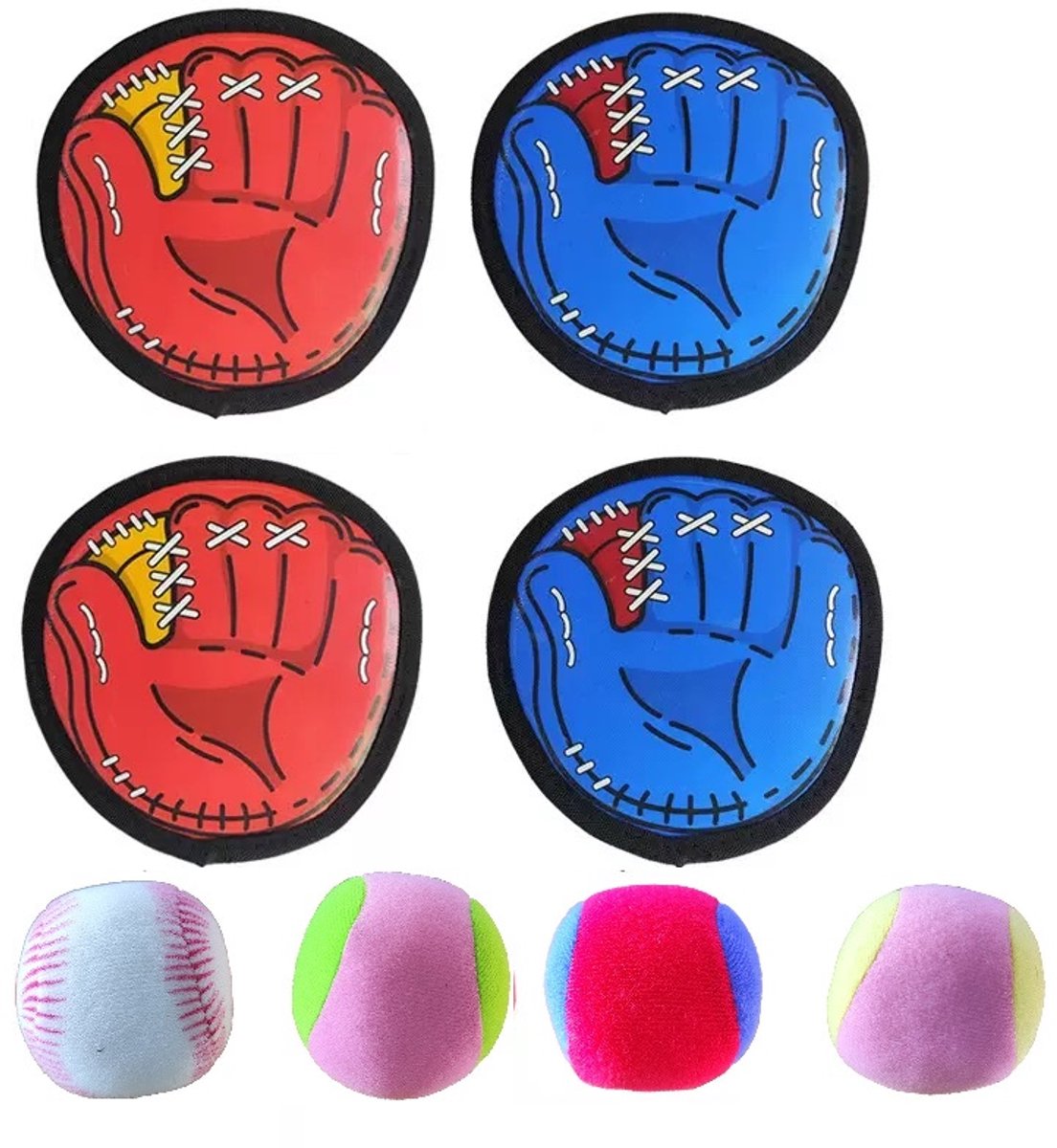 BOTC Balspel gooien en vangen - Honkbalhandschoen voor peuters en kleuters -Balvangstspeelgoed - voor jongens en meisjes 3-12jaar