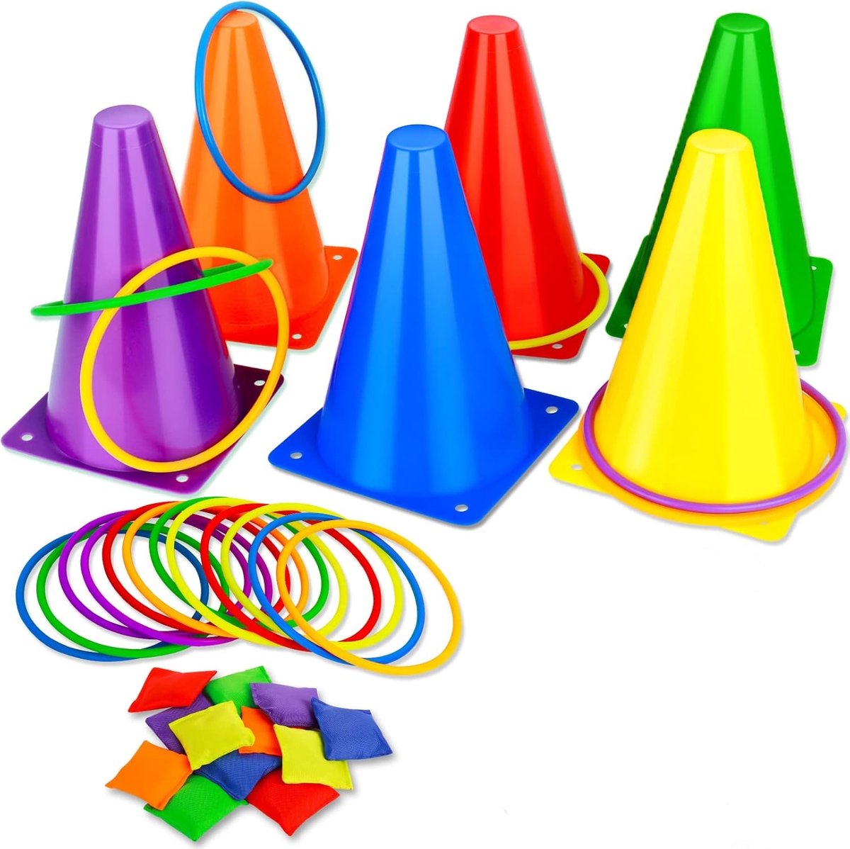 BOTC Ringwerpen Werpspel - 32 delige - Buitenspeelgoed - Ring Gooien - Werpspel kinderen - 1 Set