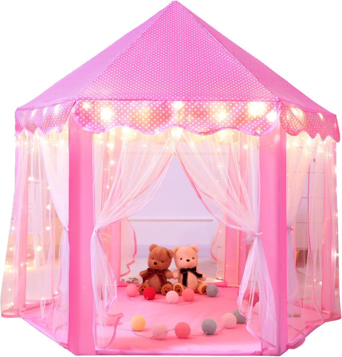 BOTC Speeltent - Kindertent - Pop up tent - Snel Opzetten & Opbergen - Roze