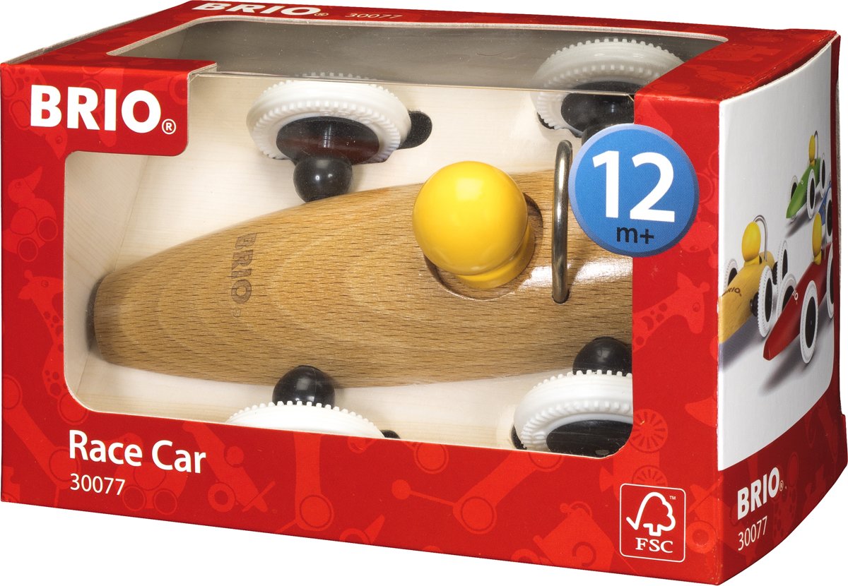 Brio Racewagen in Houtkleur