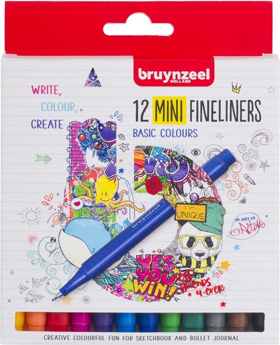 Bruynzeel Bruynzeel 12 mini fineliners 60241512