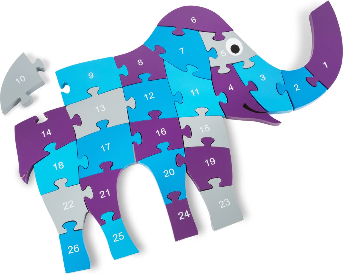 BS Olifanten puzzel - Hout