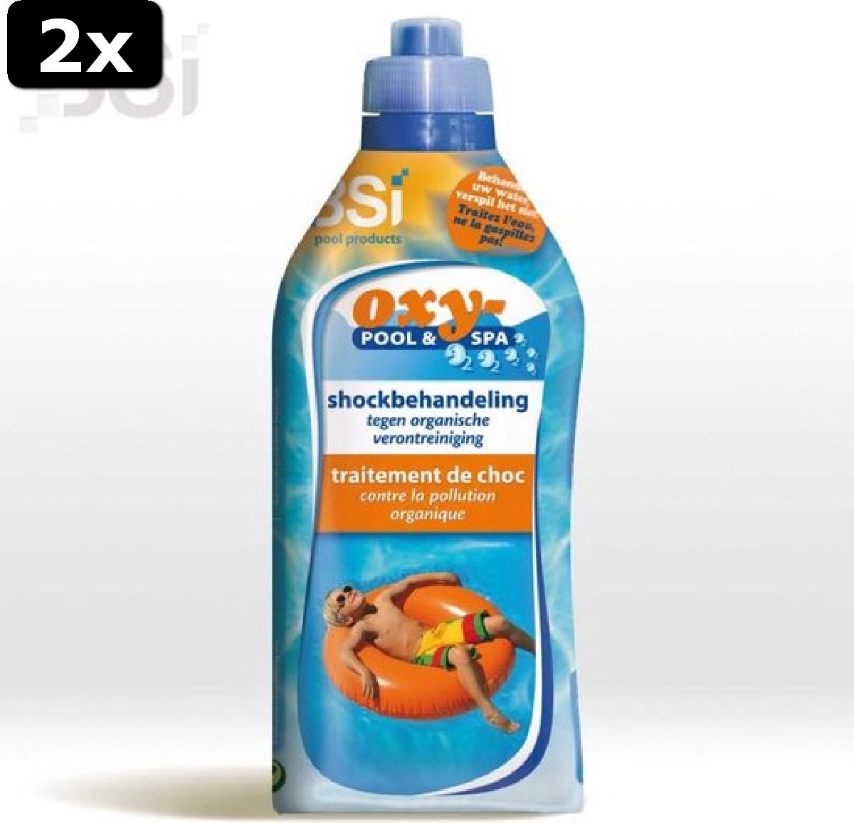 2x   - Oxy-pool & Spa - Schokbehandeling en vernietiging van organische verontreiniging in het water - Zwembad - Spa - 1 kg
