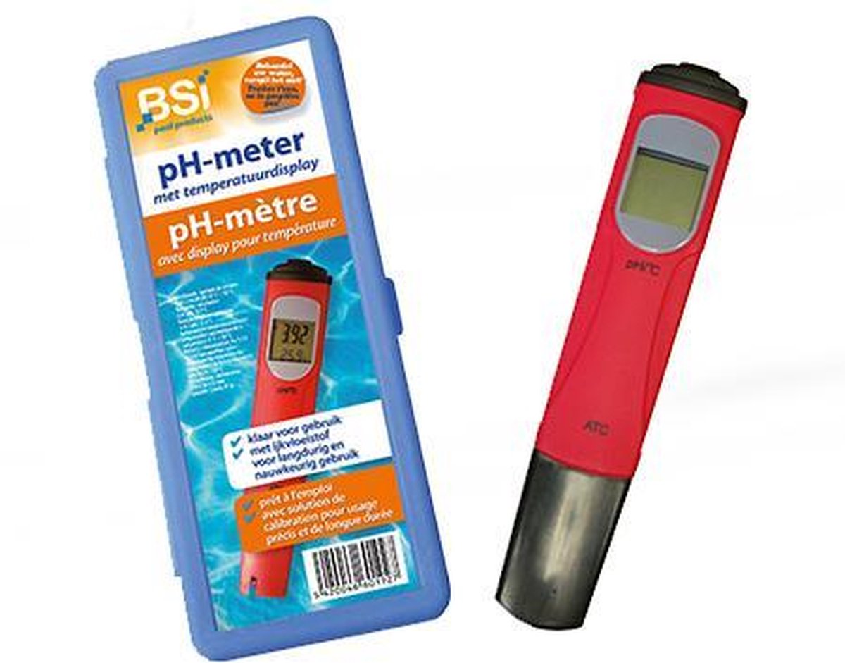   pH-Meter Met Temperatuurdisplay - Voor Langdurig & Nauwkeurig Gebruik - Ideaal Voor Zwembaden