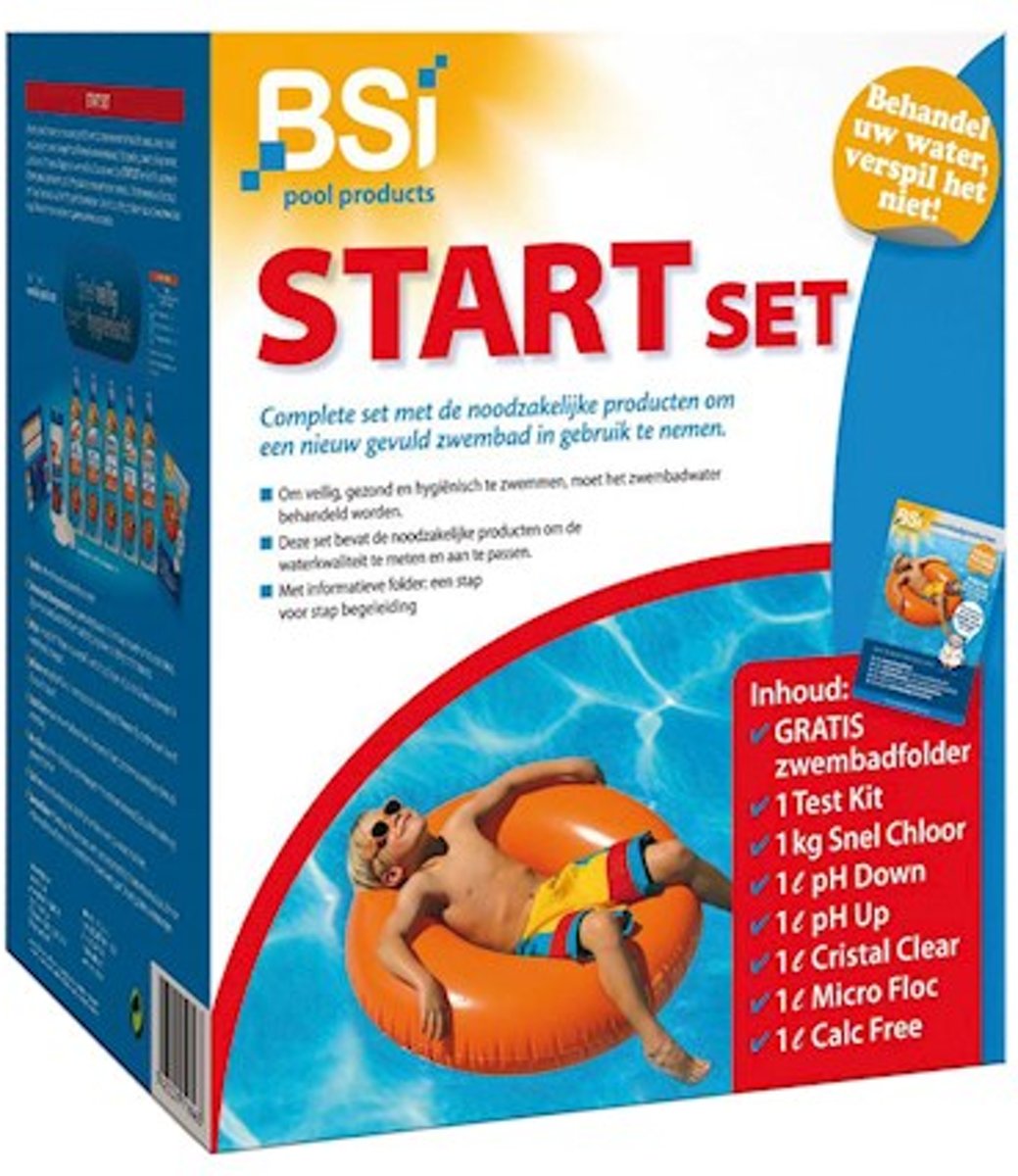 Start set - compelete set een nieuw gevuld zwembad in gebruik te nemen