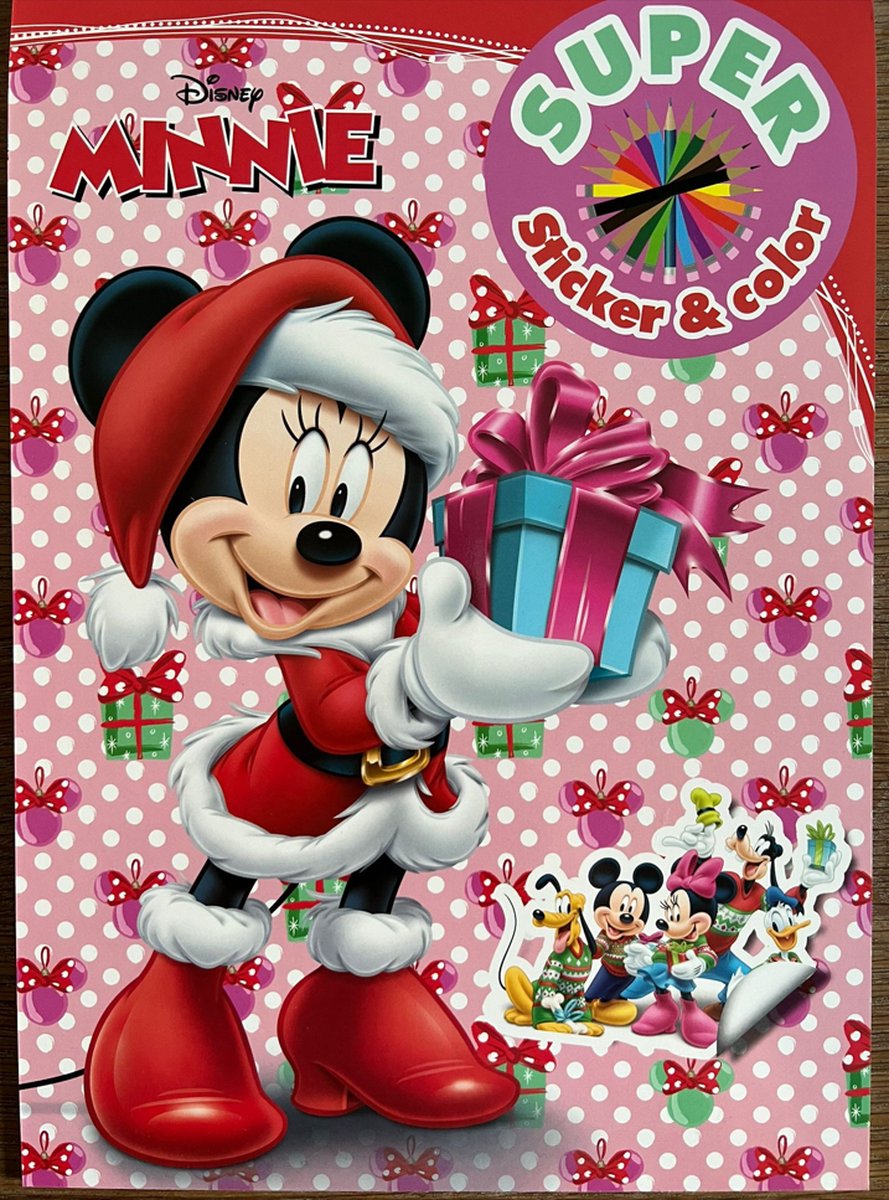 Minnie mouse kleurboek met stickers