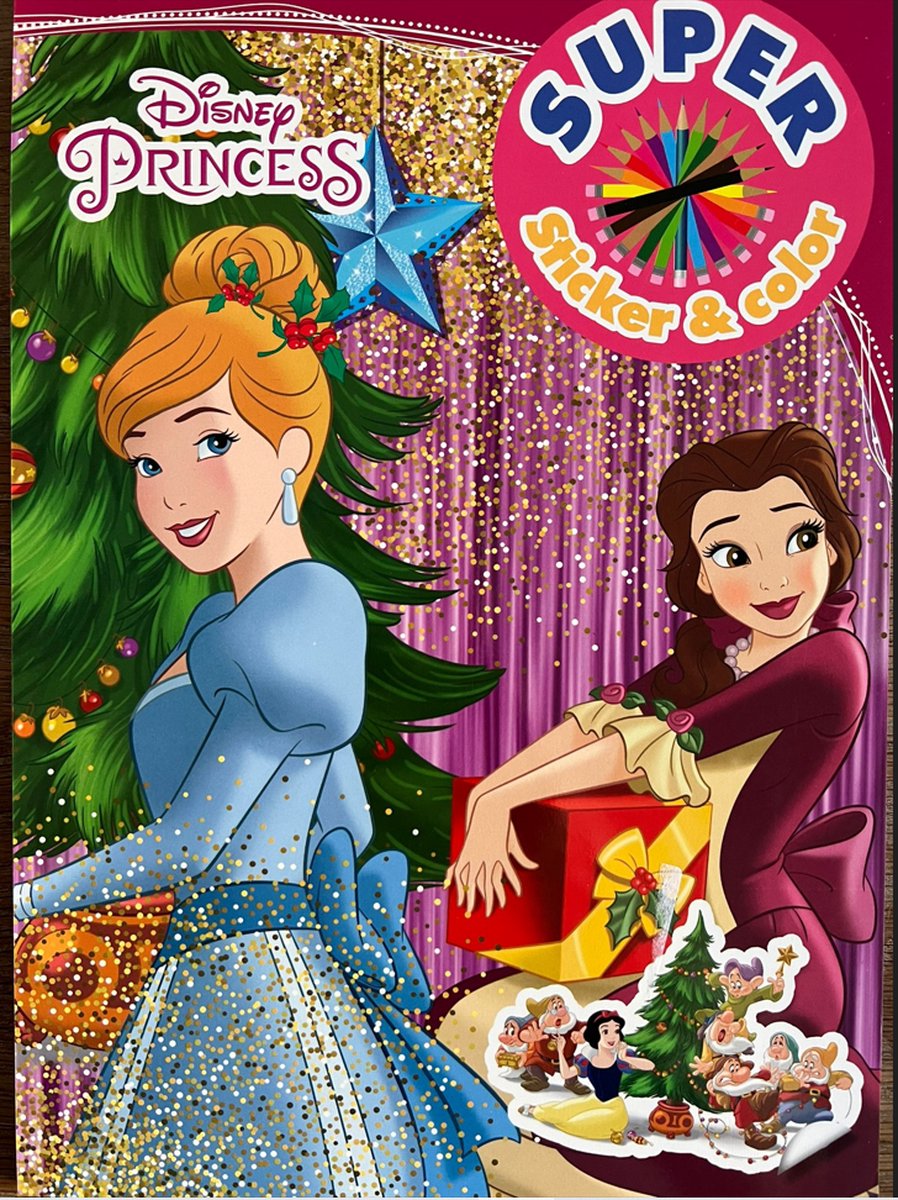 Princess disney kleurboek met stickers