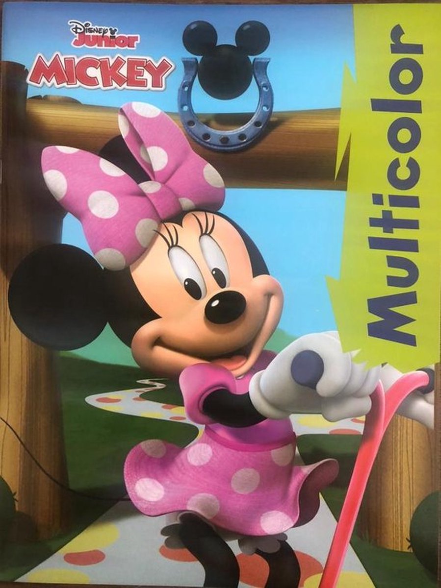 kleurboek disney junior mickey met voorbeelden in kleur