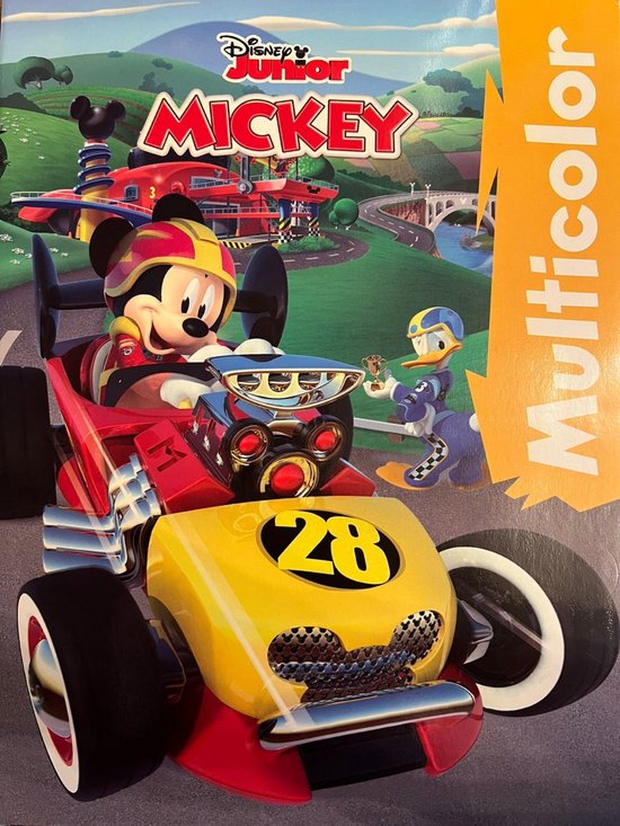 kleurboek disney mickey friends met voorbeelden in kleur