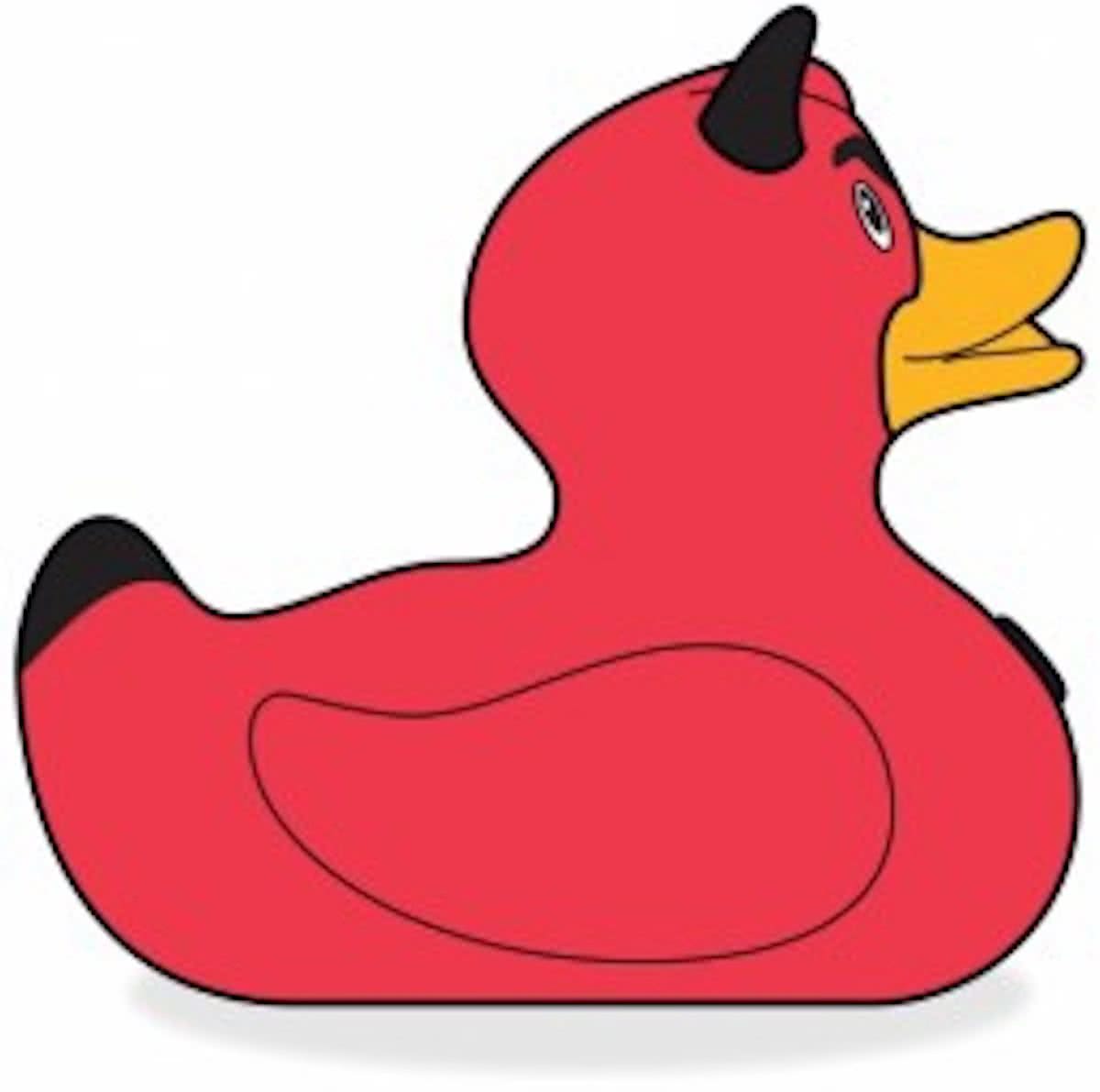 Deluxe Mini DEVIL Duck van Bud Duck: Mooiste Design badeend ter Wereld