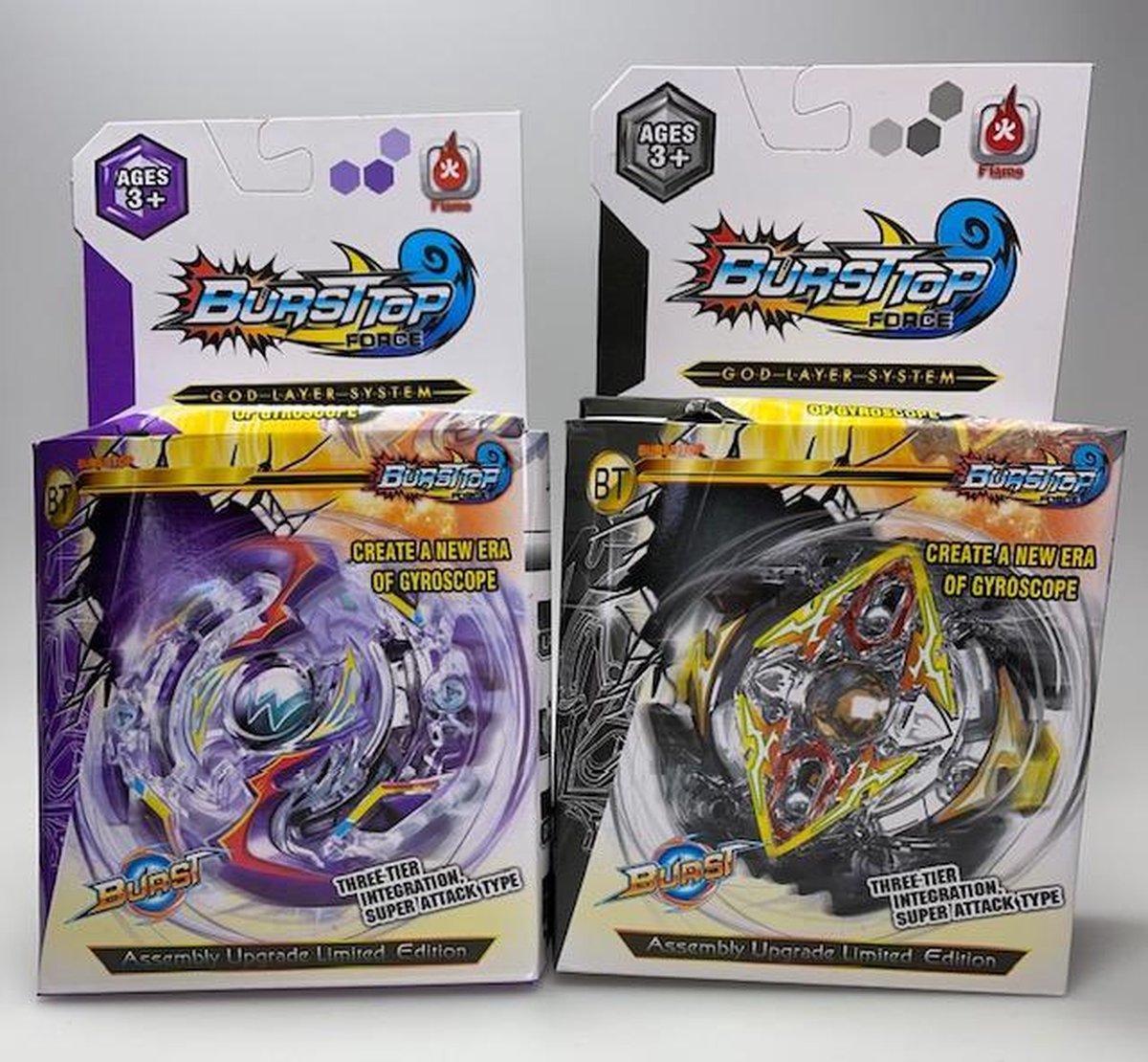 2 stuks   FORCE /SPIN TOL/ BLADE - paars en zwart