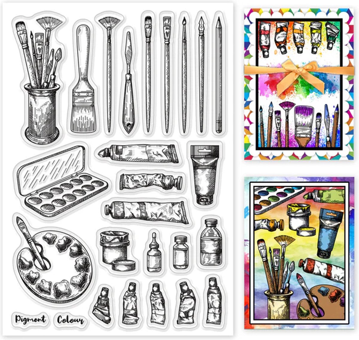 BaBaBa Stempelset Clearstamps Een Creatieve Dag