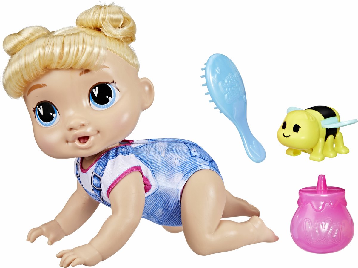 Baby Alive Crawl n Play Harper Hugs, Babypop, Vrouw, 3 jaar, Meisjes, Geluid, Meerkleurig
