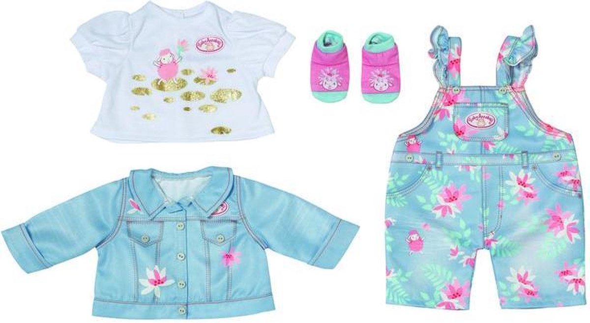 Baby Annabell Active Deluxe Jeans Set - Poppenkleding 43 cm