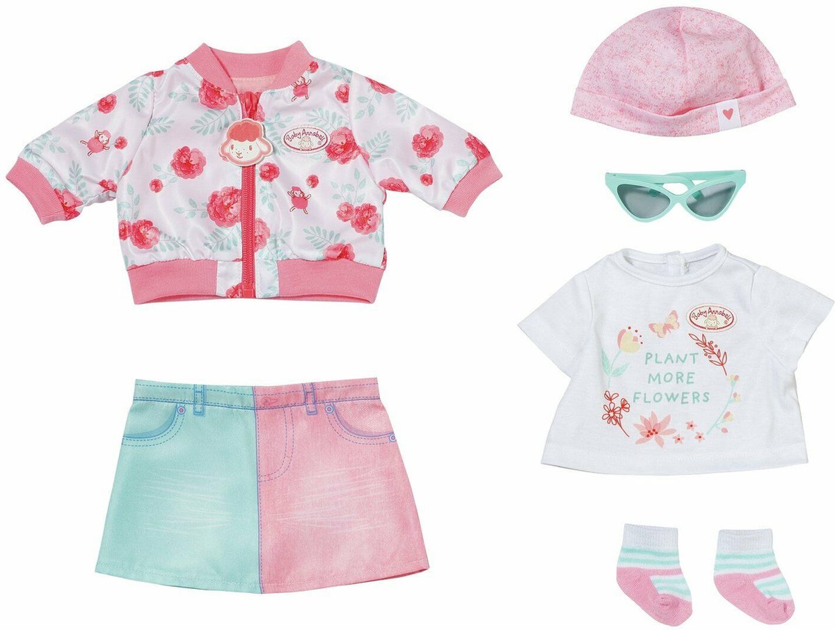 Baby Annabell Deluxe Lente Set - Poppenkleding 43cm
