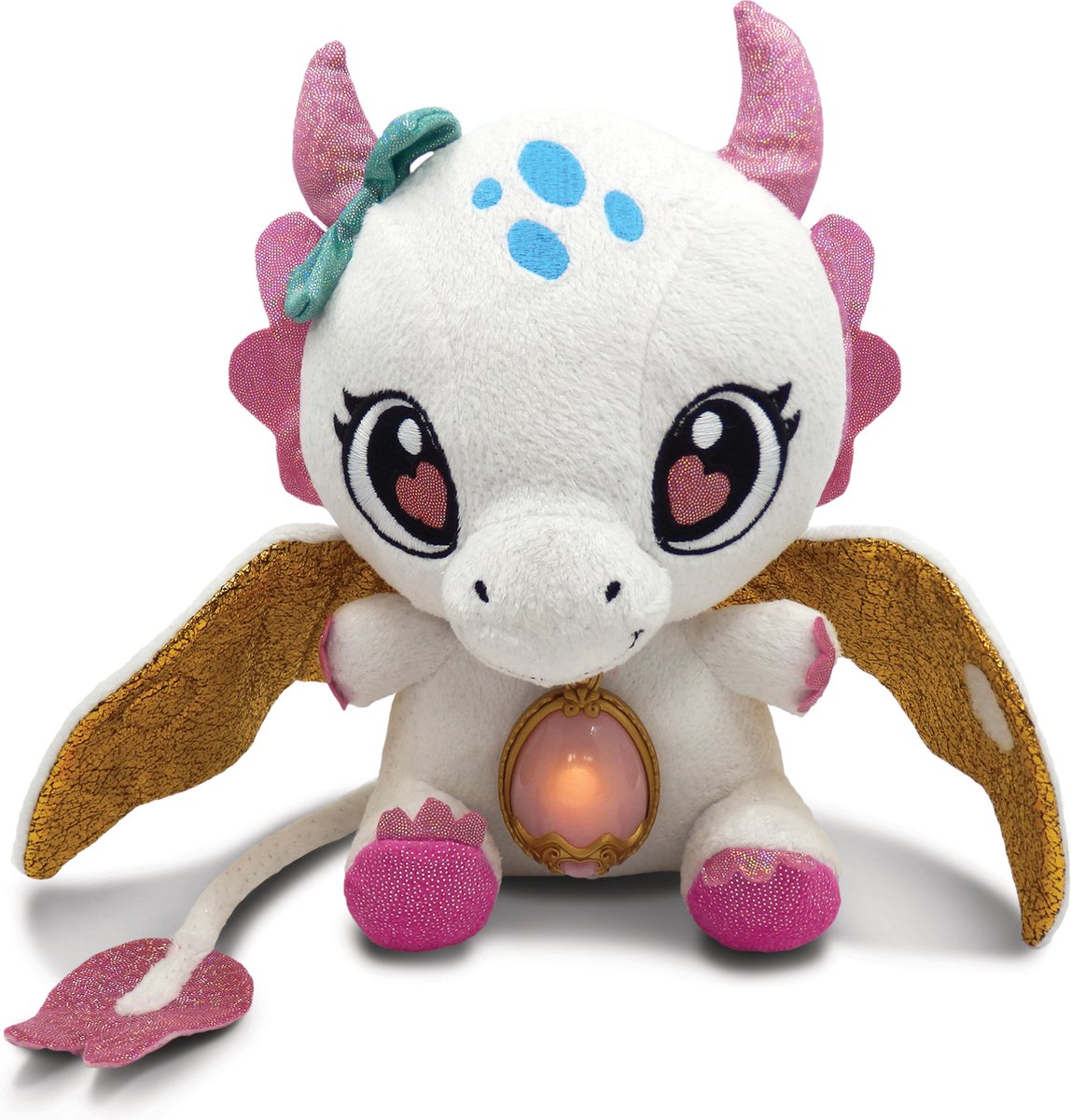 Baby Gemmy Lucky Dragon Magic Egg XL White Crimson