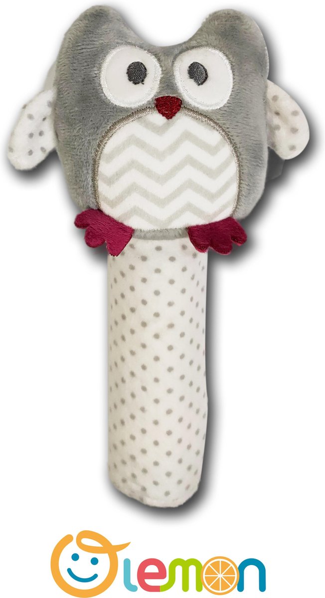   hand-zwengelen/Baby Speelgoed Cartoon Dier Hand-Zwengelen/baby cadeau/ baby shower/ uil