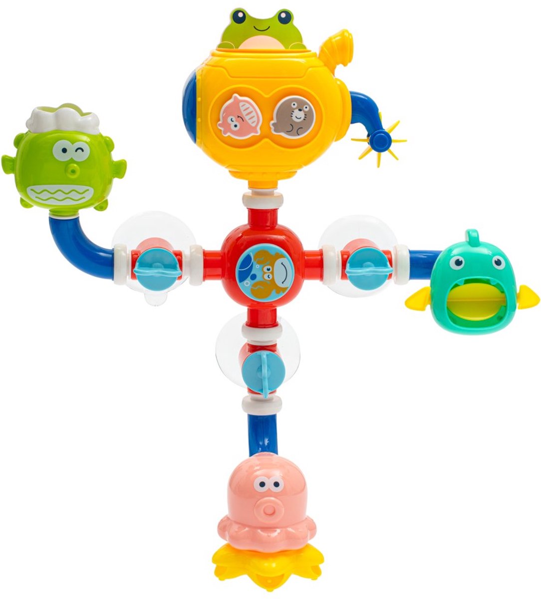 Baby Mix - Bad Speelgoed - Waterpijp Speelset - Kleurige Dieren - Interactief Speelgoed - Voor in het Bad - Baby Water Speelgoed - Activiteiten Speeltje - Badaccessoires - Peuter Speelgoed