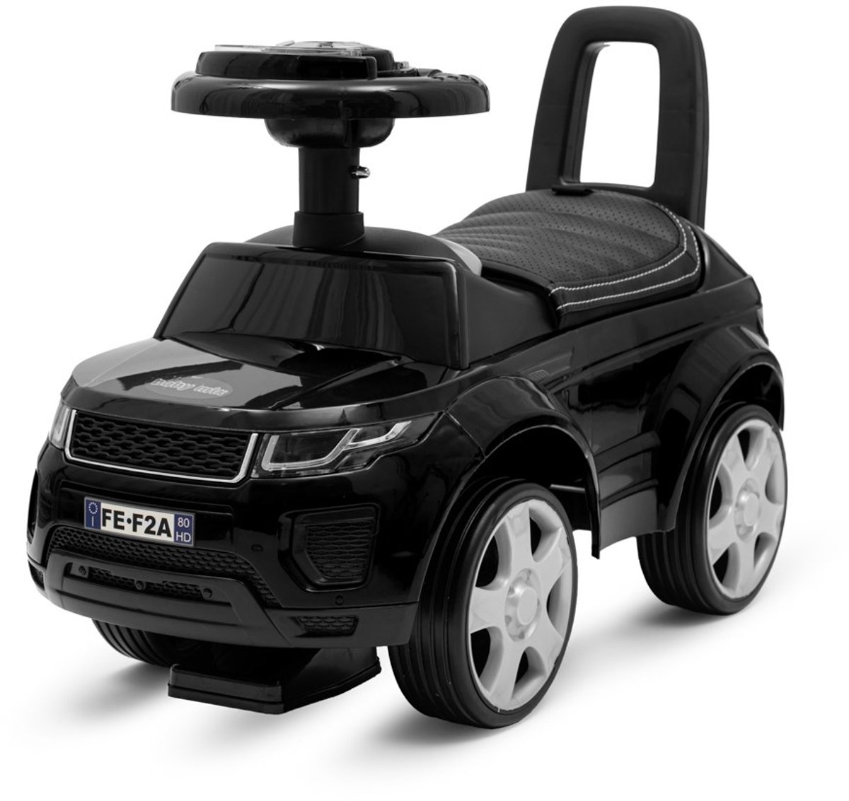   - Kinderauto - Miniatuur SUV - Zwart Met Glanzende Afwerking - Zitplaats Met Handgreep - Duurzaam Voor Kinderen - Speelvoertuig - Mini SUV - Kindervoertuig - Peuterauto -  