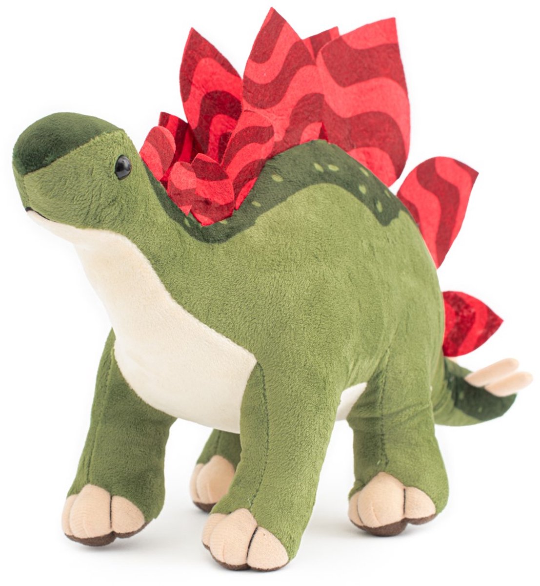 Baby Mix - Pluche Knuffel - Stegosaurus - Groene Dino - Zacht Speelgoed - 38 cm - Platen - Knuffelvriend - Pluizig Dier - Schattige Dino