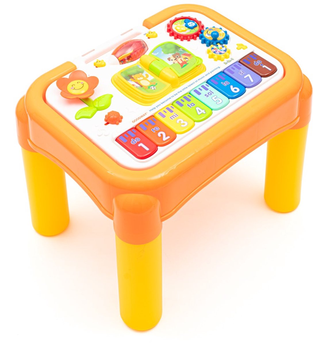 Baby Mix - Speeltafel - Interactief speelpaneel - Educatief met muziek - Motorische vaardigheden - Activiteitentafel - Peuter tafel - Kinder spelletjes - Kleurrijk speelgoed - Educatieve tafel