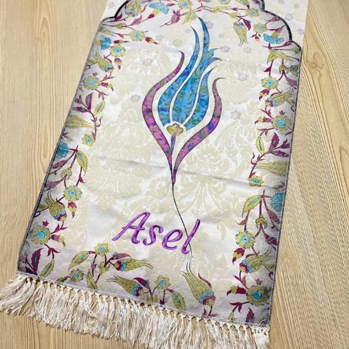 Moslim Kids Gebed Mat Sajadah Custom Rug Gepersonaliseerde Geborduurde Naam Kinderen Islamitische Janamaz Eid Geschenken