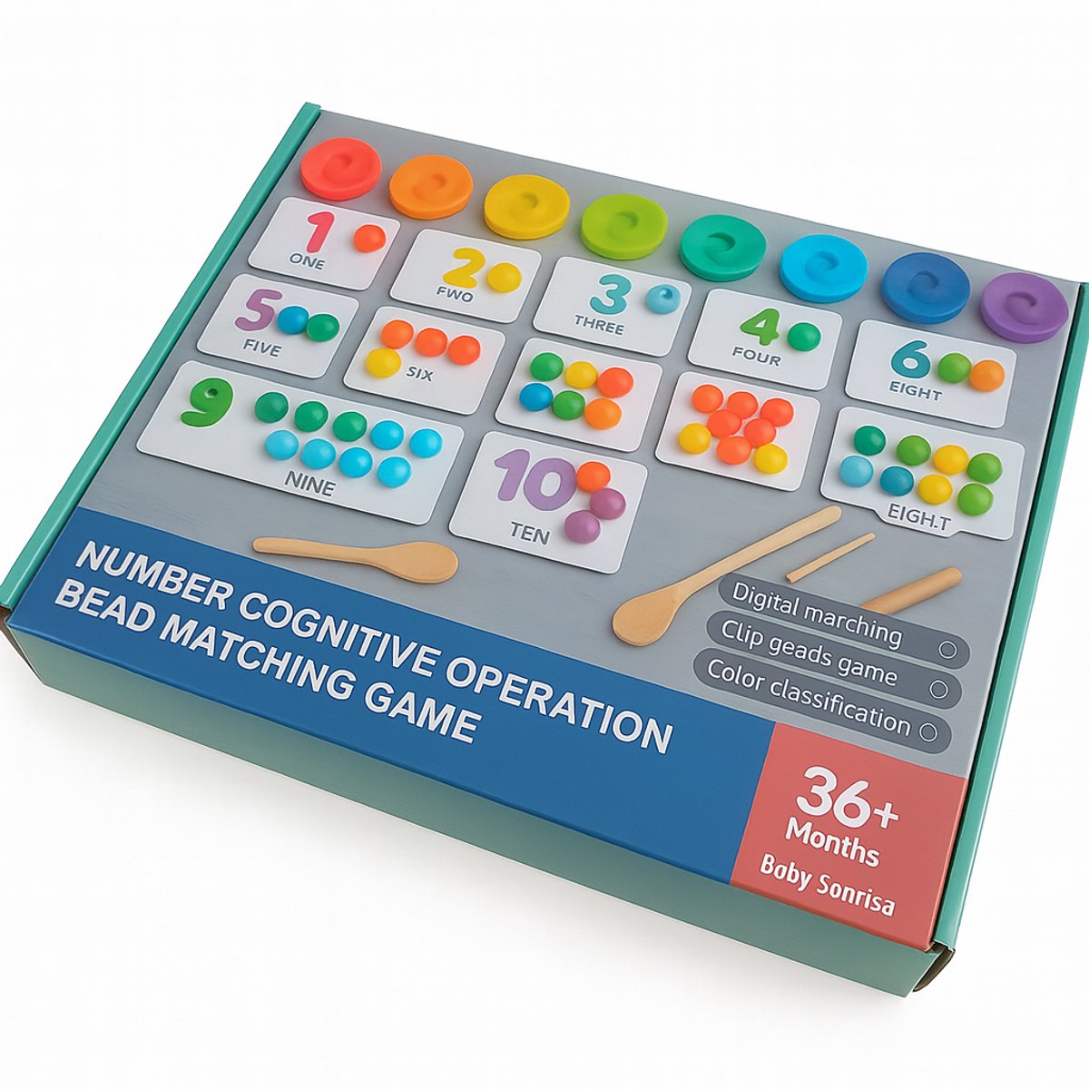 Educatief Speelgoed - Educatief Speelgoed 4 Jaar - Educatief Speelgoed 5 Jaar - Rekenen Groep 4 - Kinderspeelgoed - Ik Leer Rekenen - Montessori Speelgoed - Speelgoed -