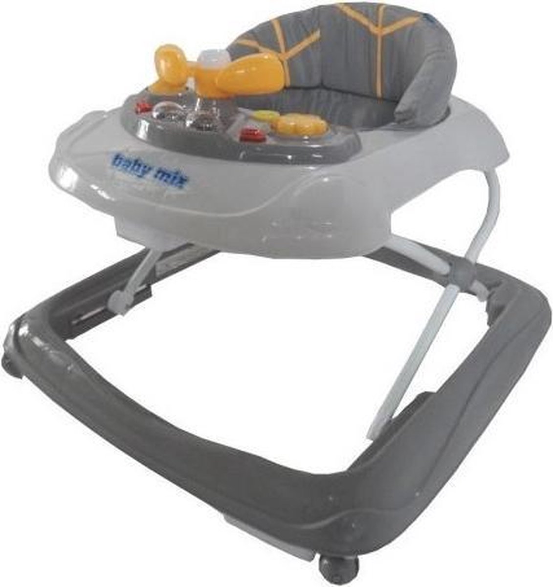 Baby Mix loopstoel met speelblad - Grijs