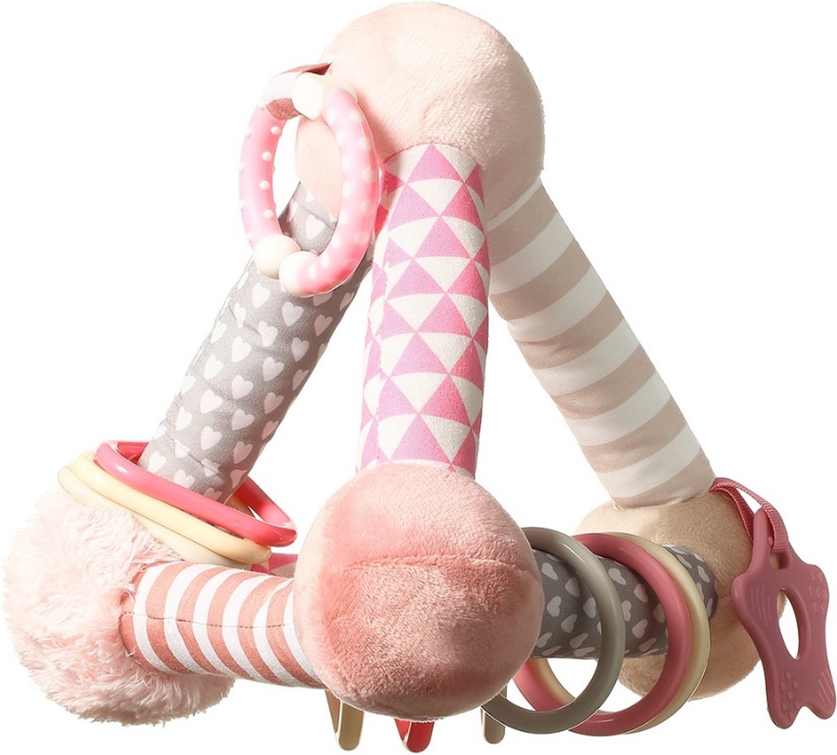 898/01 Educatief speelgoed Pink Pyramid Babyono