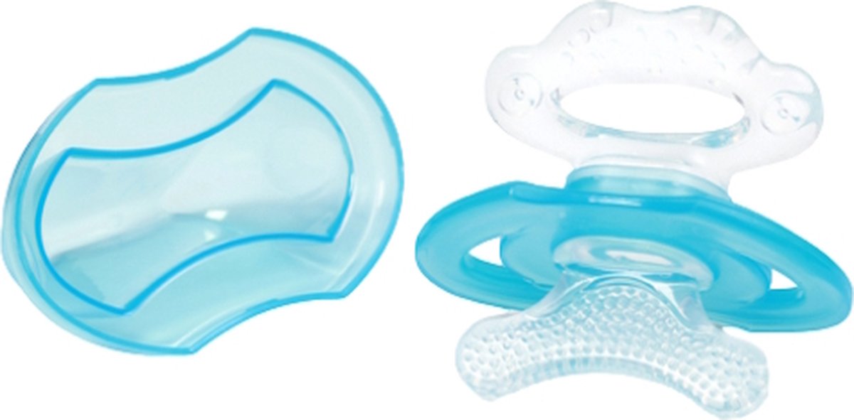 Baby Ono First Teeth Blauw 3m+ Verkoelend Silicone Bijtspeeltje 1008/01