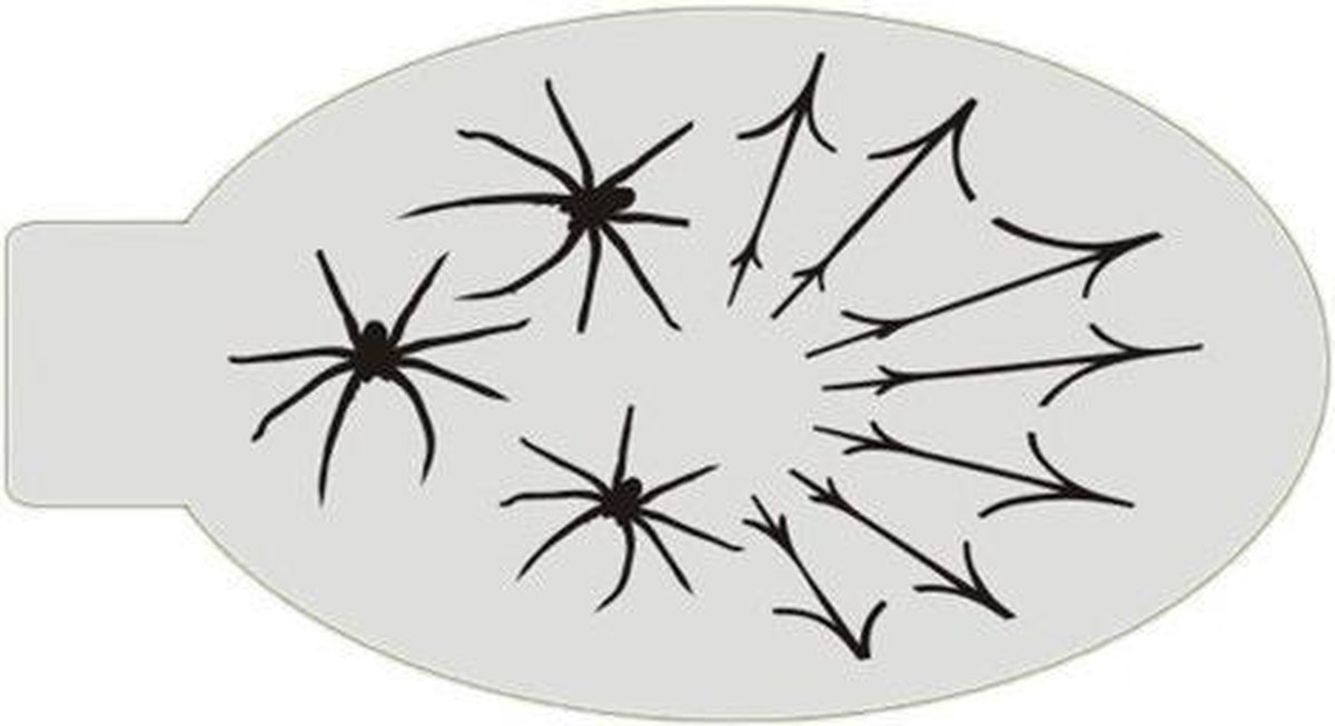 Schmink Sjabloon BadAss 1020 Spider - HALLOWEEN